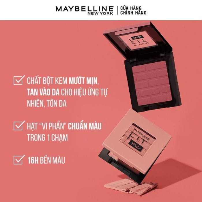 Phấn Má Hồng Maybelline Mịn Lì Chuẩn Màu 30 Fierce 4.5g - Ảnh 2
