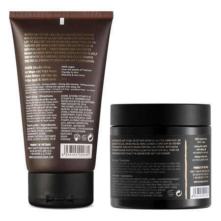 Combo Cocoon Tẩy Da Chết Cho Mặt 150ml + Toàn Thân 200ml Từ Cà Phê Đắk Lắk - Ảnh 2